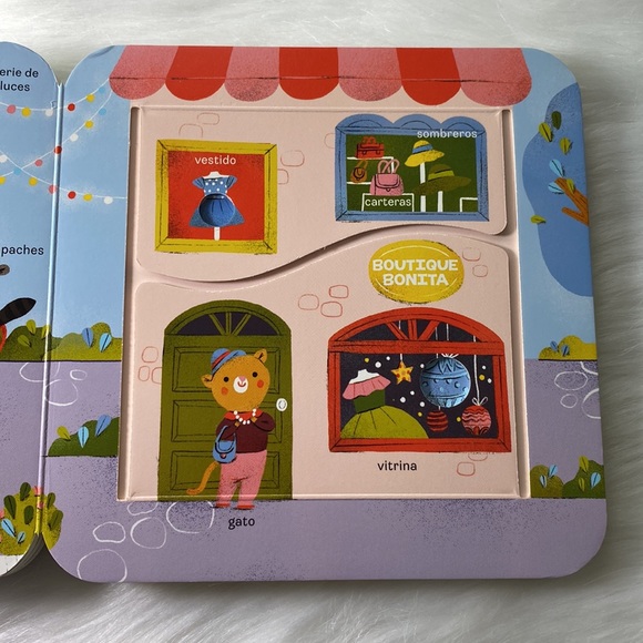Baby/Toddler/Children Board Book in Spanish " Los Nombres de las Cosas" Tapitas - Picture 14 of 16